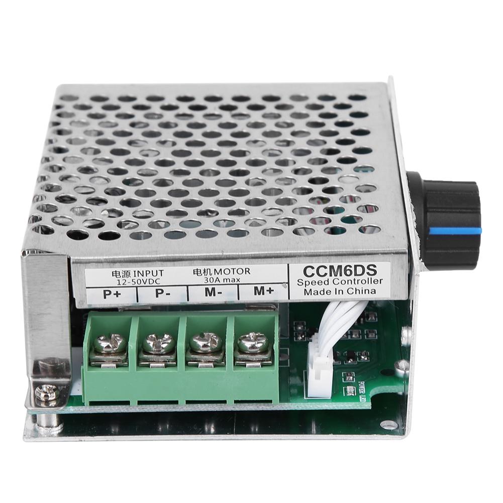 DC 12 50V 30A 1500W Motor Drehzahlregler Einstellbarer PWM Motor Drehzahlregler mit Gehäuse