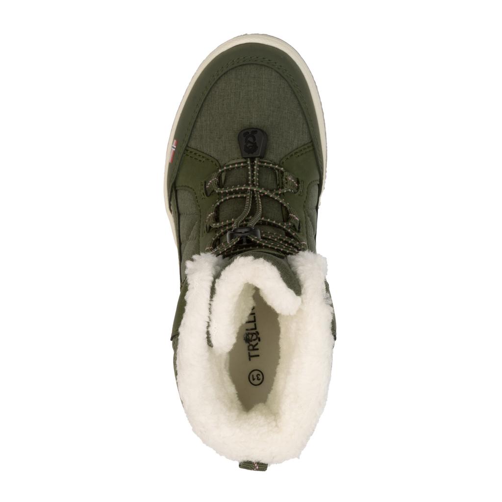 Buty zimowe dziewczęce Trollkids Girls Arendal Winter Boots XT wodoodporne zielone (671-323)