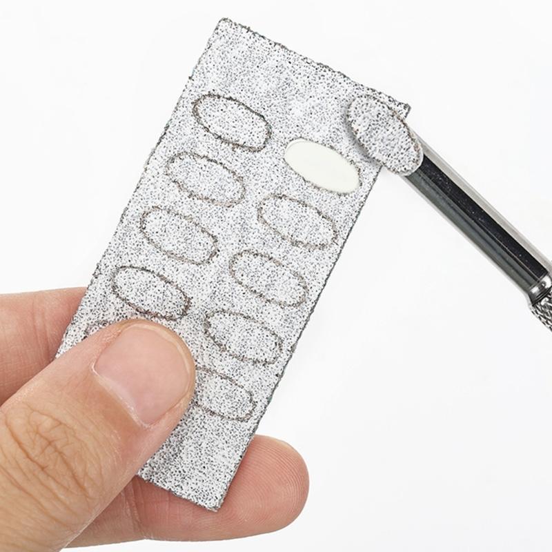 Nail Sanding Tablet Mini Nail File with Adhesive Disposable Nails Accessories Cuticle Pusher Sandpaper Manicure Tools