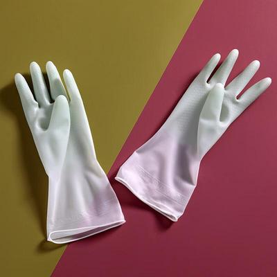 Durable Kitchen Dishwashing Rubber Gloves