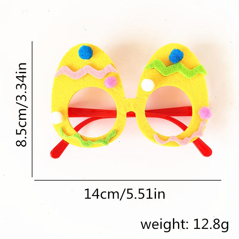 Easter Cartoon Glasses with Colorful Egg, Rabbit, Chick Designs for Adults and Kids - Perfect for Festival Parties