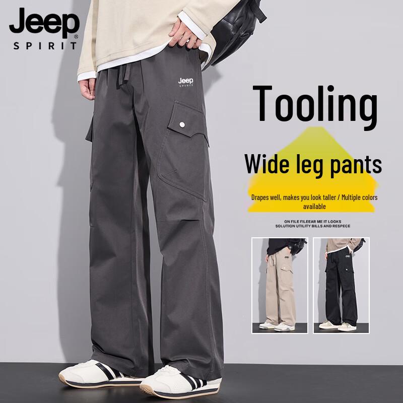 Jeep Spirit Men s Straight-Leg Cargo Pants L