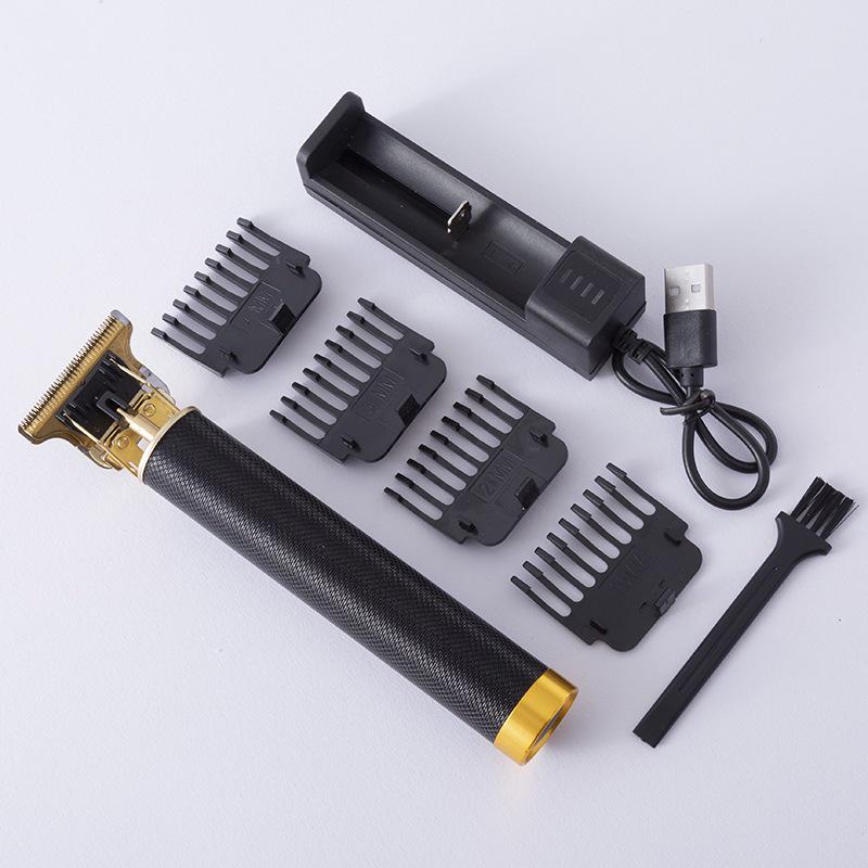 T9 LCD Electric Hair Clipper | Retro Engraving, Oil Head, Professional Home Use