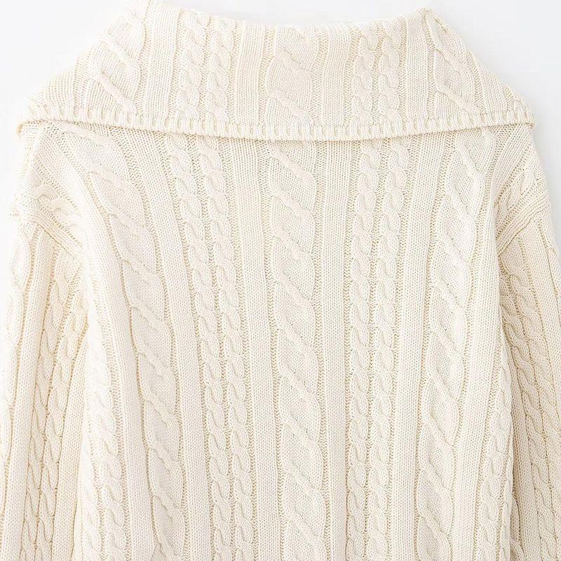 Kaslead New Arrival Women's Fashion Style Lapel Long Sleeves Knitwear Skirt 6771047 6771048