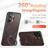 Til POCO X8 Pro X8 Pro Max Cover Stødsikkert Magnetisk Frosted Følelse Mat PC+TPU Fingeraftryksafvisende Gennemsigtig Ring Bagside Stand Cover