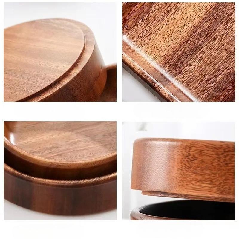 Massivholzschale Walnuss Bootsschale Kreative Holzsalatschüssel Obstschale Vintage Aufbewahrung Wohnzimmer Heimküche Haushaltswaren