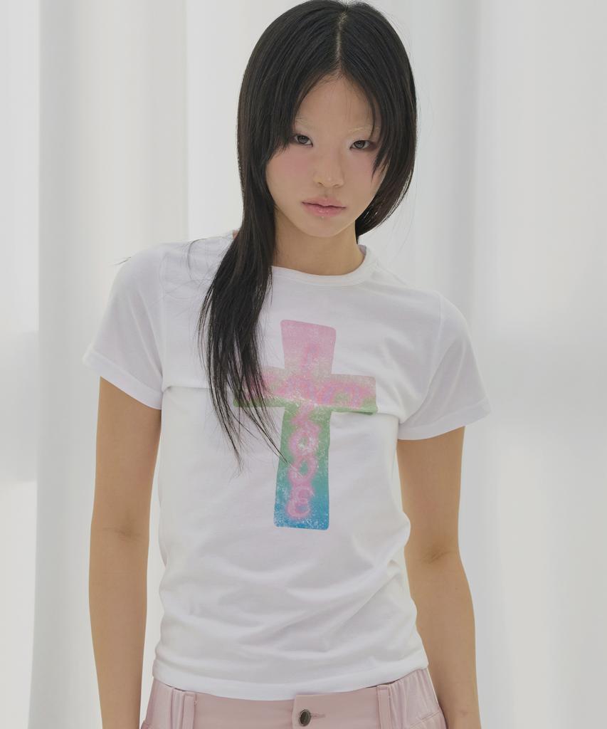 FANCY CLUB Pros Glossy Tee (White) F26Qb059