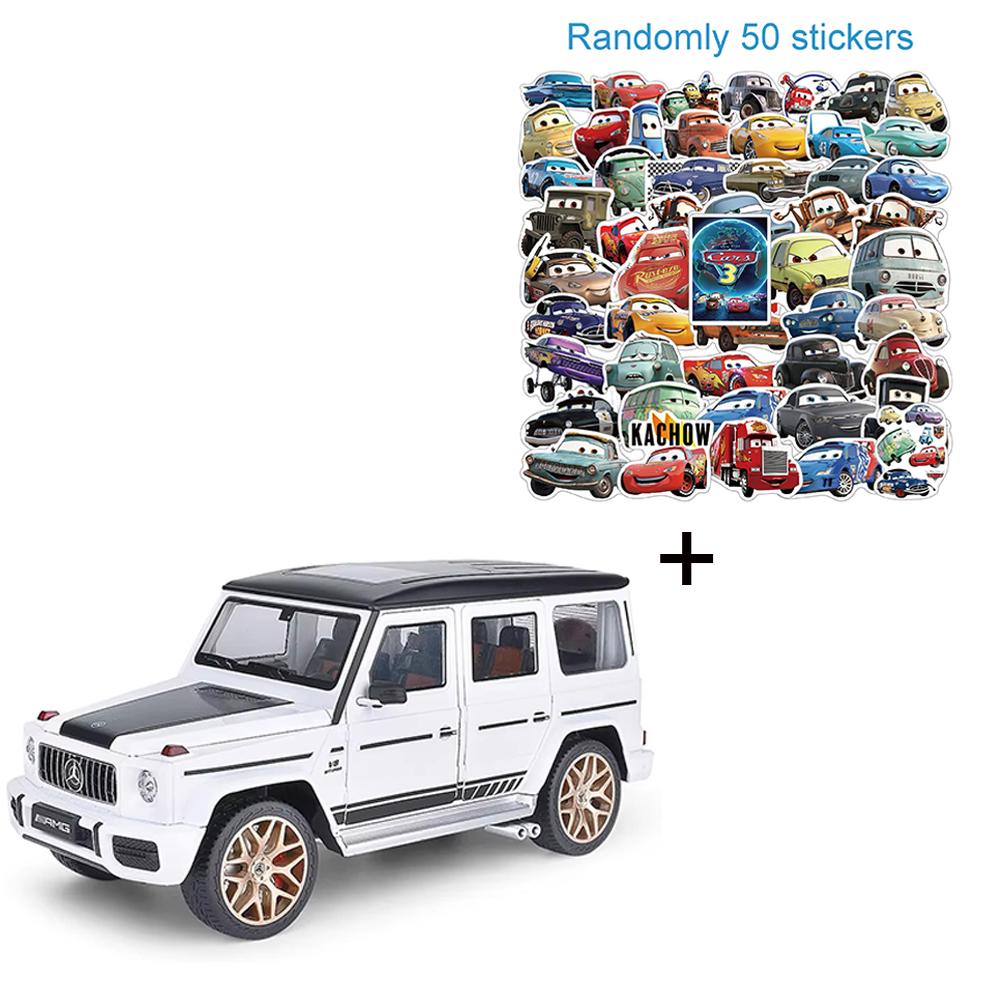 1:18 G63 Night Edition Models Cars Toys Metal Diecast 6 Doors Opened Off-road Vehicle with Light Sound SUV Perfect Gift for Boys