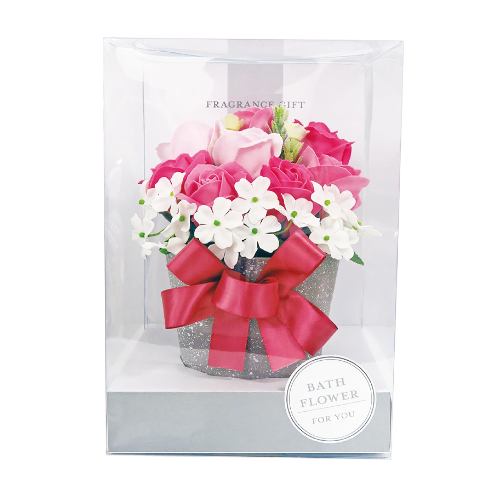 

Soap Flower Bath Salts Arrangement LG Pink Gift 786174 Q-FLA