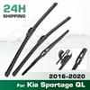For Kia Sportage QL 2016-2020 2017 2018 2019 Wiper Front & Rear Wiper Blades Windshield Windscreen Window Brushes 26"+16"+11