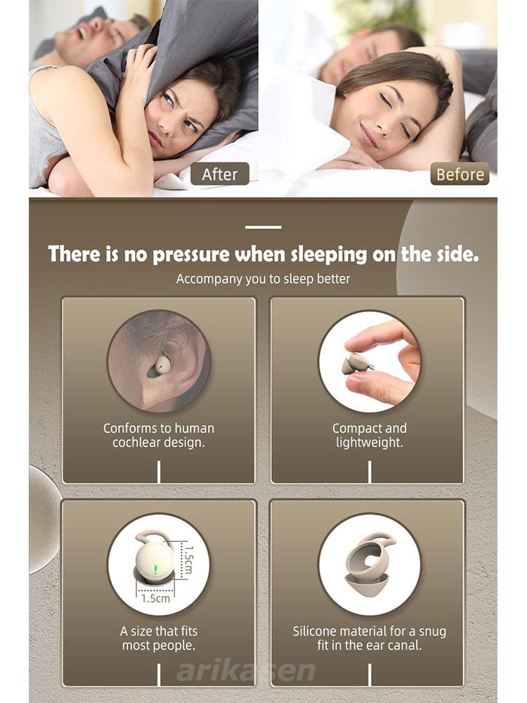 2026 AI Маленькі Бездротові Навушники для Сну з Шумозаглушенням для Сну на Боці Зручні Невидимі Міні Bluetooth Навушники