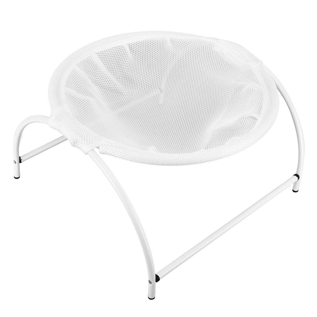 Katzen-Hängebett Weiche Atmungsaktive Katzen-Hängematte Abnehmbares Haustierbett für 4 Jahreszeiten UniversalWeiß