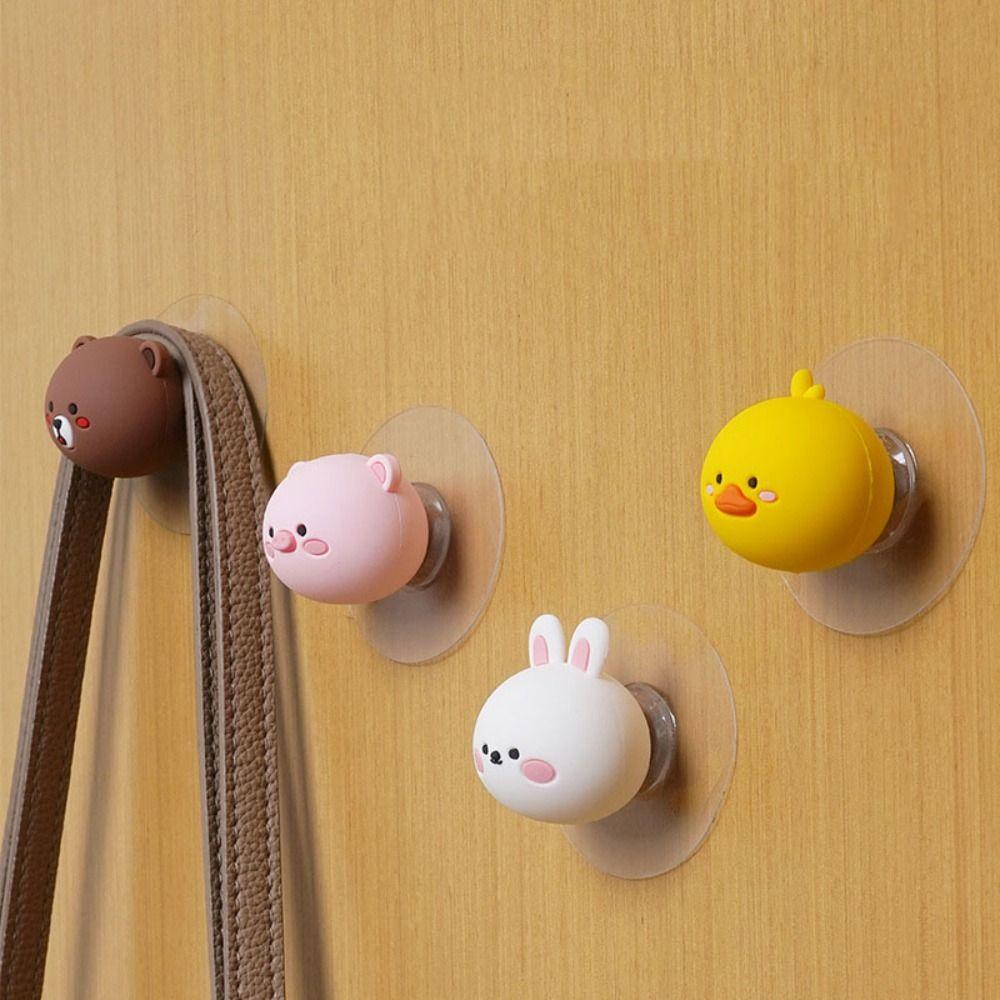 

Strong Sturdy Wall Mounted Bag Hook Seamless Hanging Mask Hook Hat Hook Bathroom Hook Single Hook