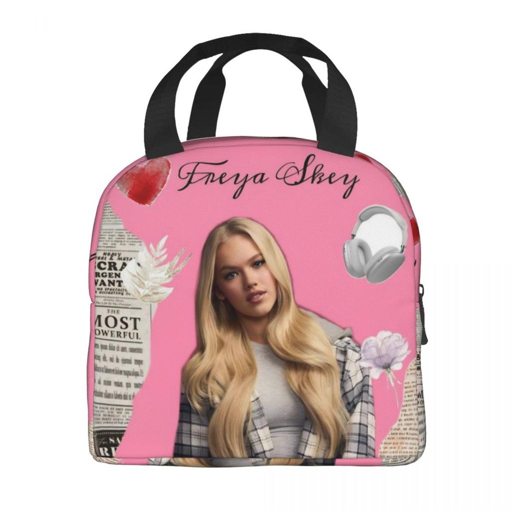 Freya Skye Singer Tour 2026 Thermal Insulated Lunch Bag for Travel Portable Food Container Bags Cooler Thermal Lunch Boxes