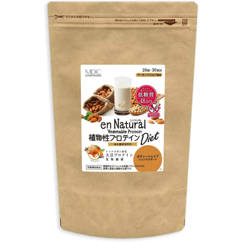 MDC Metabolic EnNatural Plant-Based Protein Diet (300g / Approximately 20-30 Servings / Almond Milk Flavor) Low-Carb Soy Protein (Dietary Fiber/Almond