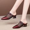 Baotou Shoes and Slippers, New Style Shoes with Thick Heels and Medium Heels, Women's Sandals