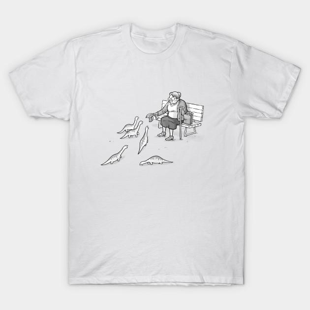 Men Black Print T-shirt Dino Snack No-Cut Transfer Paper Print Cotton Tshirt 3XL