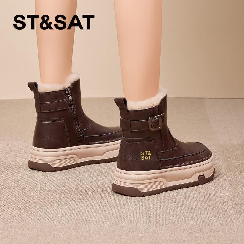 Saturday Women s Waterproof Fleece-Lined Winter Boots 37 темный кофе