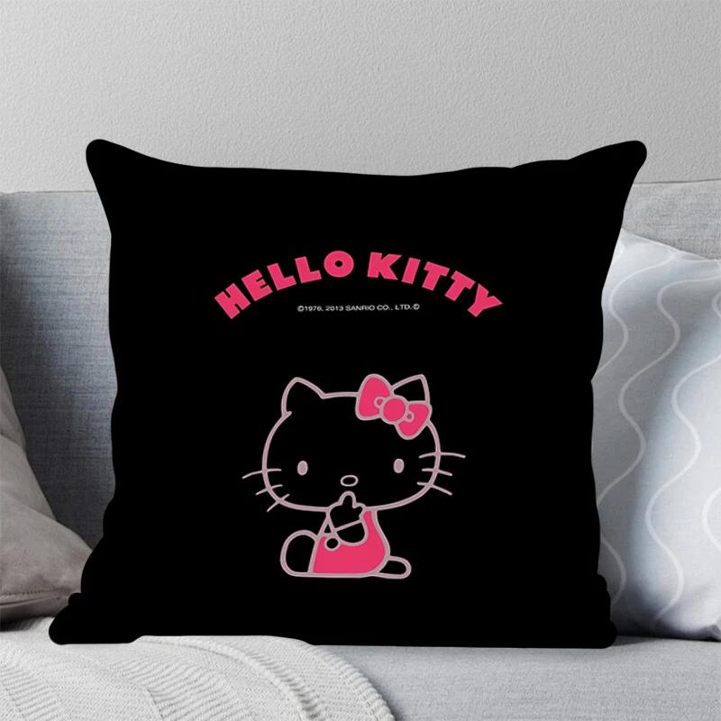 Sell Well New Square Pillow Bedroom Pillow Cover Sofa Living Room Office Leisure Cushion Hello Kitty Pillowcase Home Decor 45x45