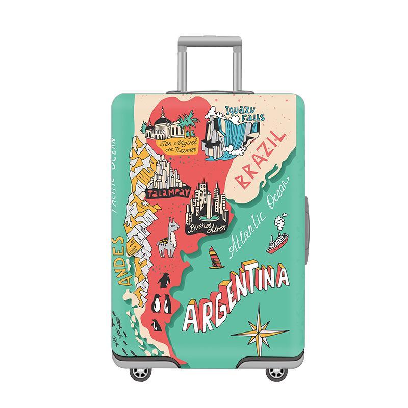 Vlastní elastický potah na kufr, zesílená ochrana proti prachu s potištěným obrázkem