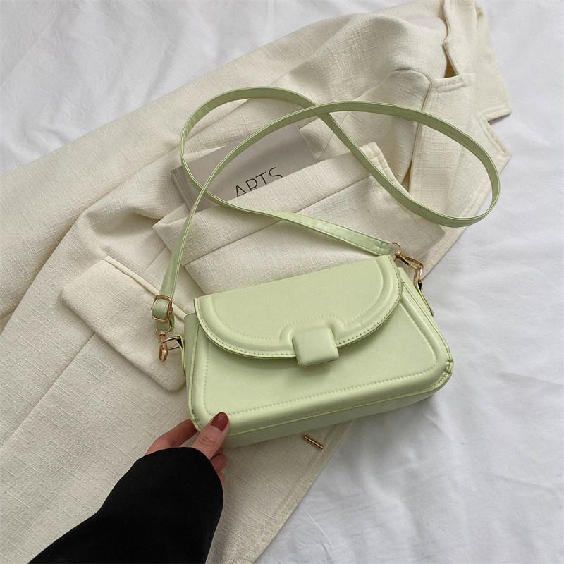 Trendy Small Box Bag For Women 2023 Street Style Fashionable Shoulder Bag Casual Chic Pu Leather Handbag With Magnetic Closure