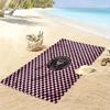InterMiami Nacional Print Strandtuch, Großes Weiches Schnelltrocknendes Handtuch für Strand Camping Schwimmen