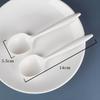 Disposable Thick White Spoons with Tissue
