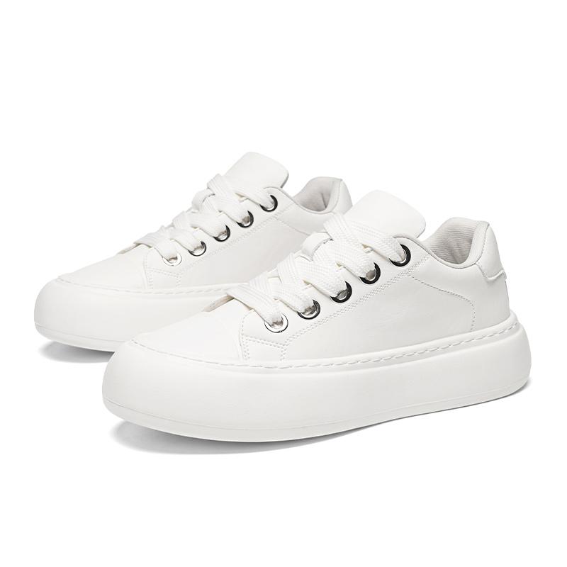 

Men s Casual Board Shoes Retro Color Fashionable and Versatile Suitable for Work Commuting and Daily Wear 44 белый
