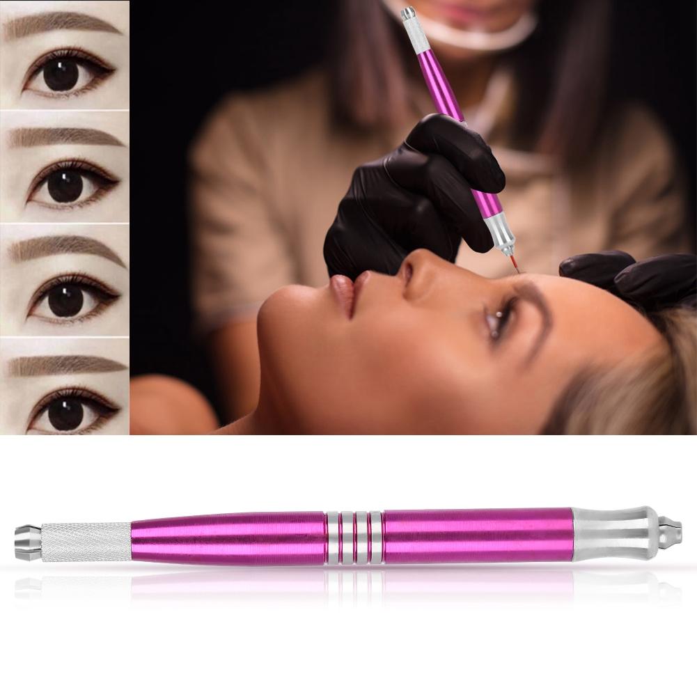 Double Ended Semi Permanent Eyebrow Tattoo Manual Pen Microblading Pen Tattoo Tool