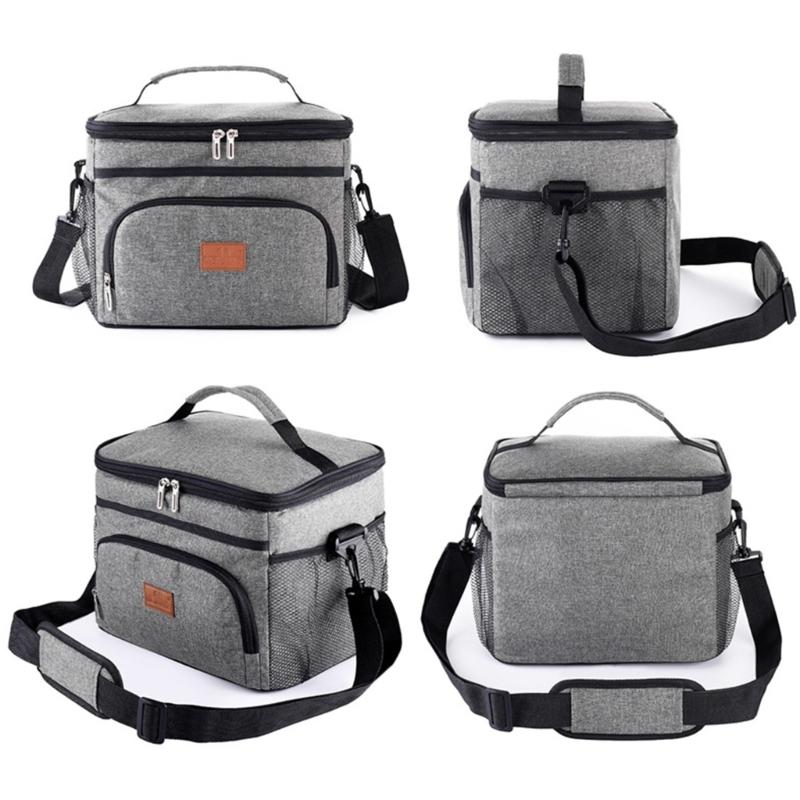 Portable Lunch Bag Insulated Bento Box for Women Men Reusable Lunch Box Dinner Container Large Capacity Handbag Food Bag