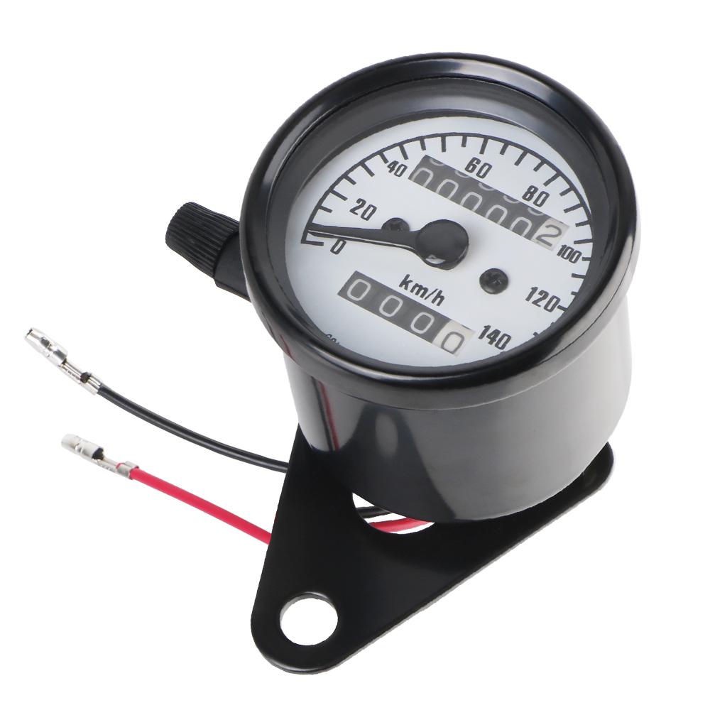 Tachometer Moto Parts Modified Odometer Motobike Accessory Machinery Universal Auto Gauge With LED Light Retro Motorcycle Dashboard
