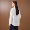 Hangyige Elegant Women's Fall Long-Sleeve Ruffle-Collar Blouse