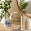 Regalo Cristiano Religione Santa, Fiori Farfalla Viola, Regalo Ispiratore, Con Versetti Biblici e Preghiera Decorazione Desktop Cristiana per Donne, Asilo