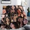 Hathaway Printed Flannel Blanket, Soft Throw for Bedroom Sofa, Washable, Fan Merchandise, Great Gift.