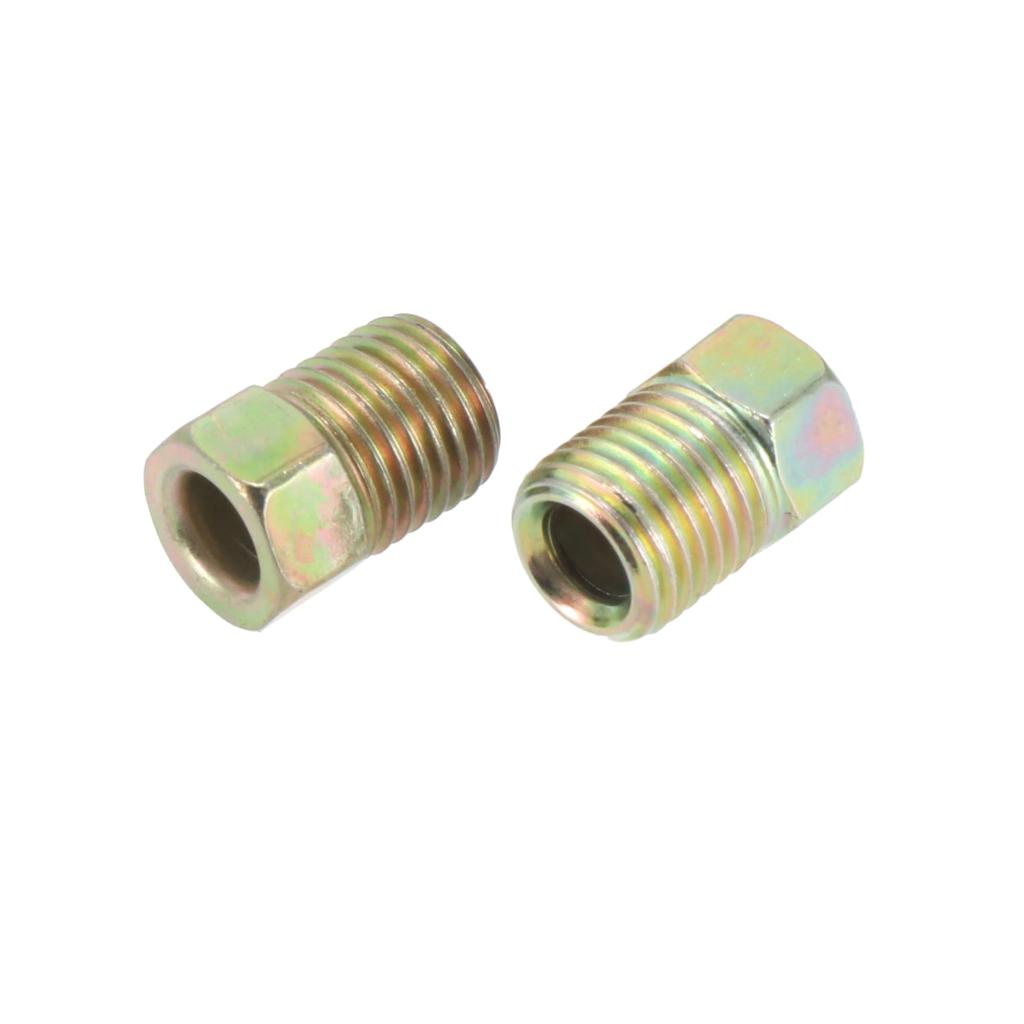 X AUTOHAUX Brake Line Nut Fitting for 4.8mm Steel Brake Line Tube for Car 9.5mm-24 Screw 10pcs