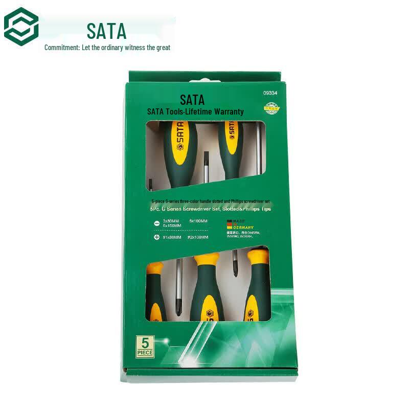 SATA G Series 5-Piece Slotted & Phillips Screwdriver Set