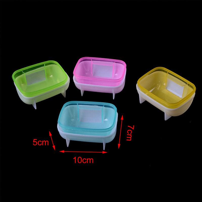 Pet Hamster Bathroom Bath Sand Room Sauna Toilet Cage Sand Baths Clear Plastic