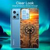 Compass Map Voyage Phone Case For Redmi 12 13C 12C 15C 9 10 10C Note 13 Pro Plus 14 15 Pro 9T 9C 9A TPU Soft Cover Clear Cell Ca