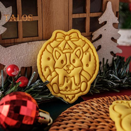 Formă Mini 3D de Animal de Desene Animate Tăietor de Fursecuri de Crăciun, Ștampilă pentru Biscuiți Fondant pentru Copt, Decorarea Torturilor, Temă de Crăciun, Sărbători
