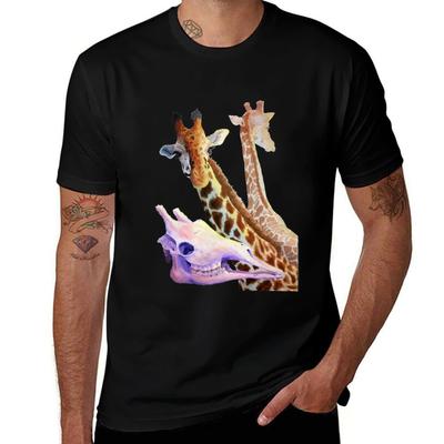 Giraffes T-Shirt T Shirts for Man Cotton Man Graphic T Shirt Mens Graphic T Shirts T-Shirt