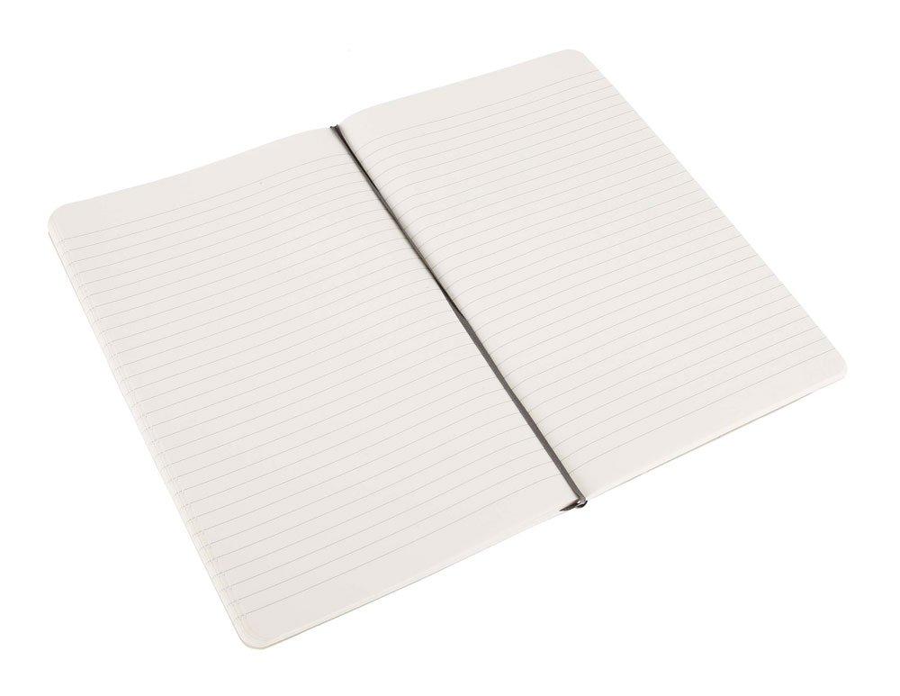 Moleskine Note Classic Notebook Soft Cover Horizontal Ruled Large Size 13cm X Height Black QP616 (Width 21cm)