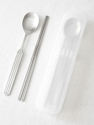 Kamomekitchen Kamomekitchen Ridge Stainless Steel Cutlery Set + Adult Cutlery Case