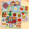 Wooden Pretend Play Kitchen Set: Interactive Vegetable & Fruit Cutting Toy for Kids
