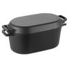 Enameled Cast Iron Dutch Oven, 3.3L Pot with Lid and Dual Handles, Heavy-Duty Durable Cookware Pan, Oven Induction Compatible Up To 260 , for