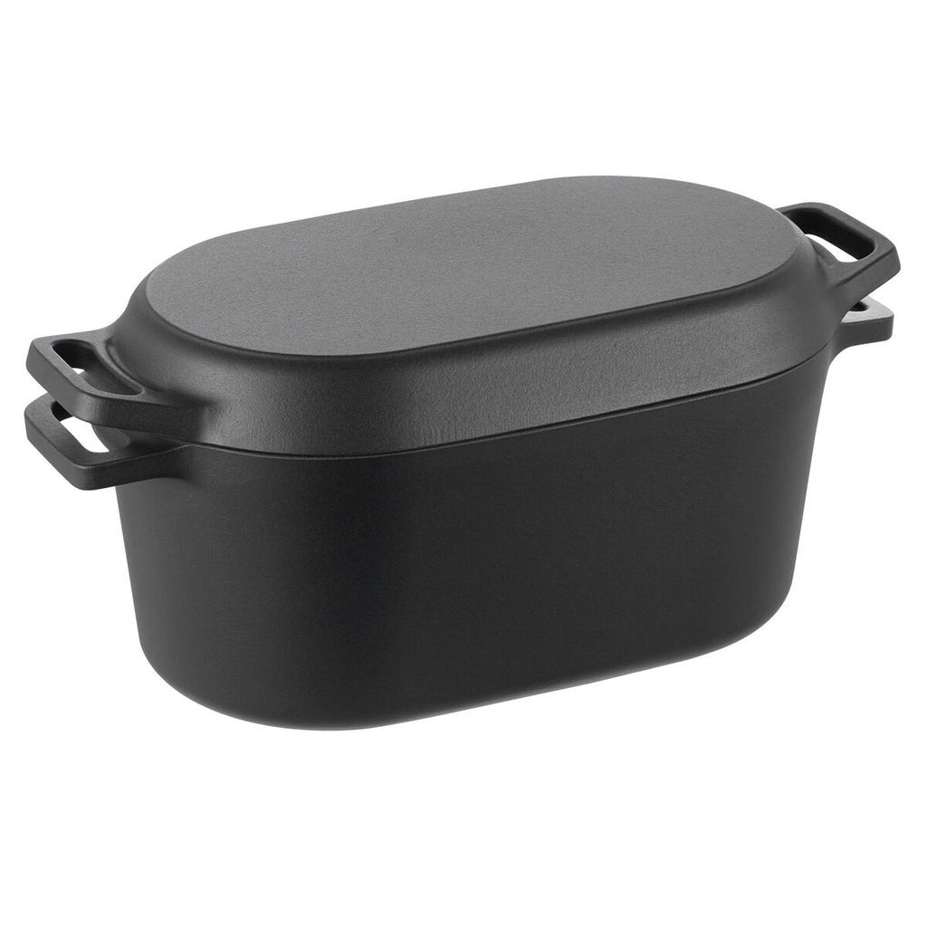 Enameled Cast Iron Dutch Oven, 3.3L Pot with Lid and Dual Handles, Heavy-Duty Durable Cookware Pan, Oven Induction Compatible Up To 260 , for