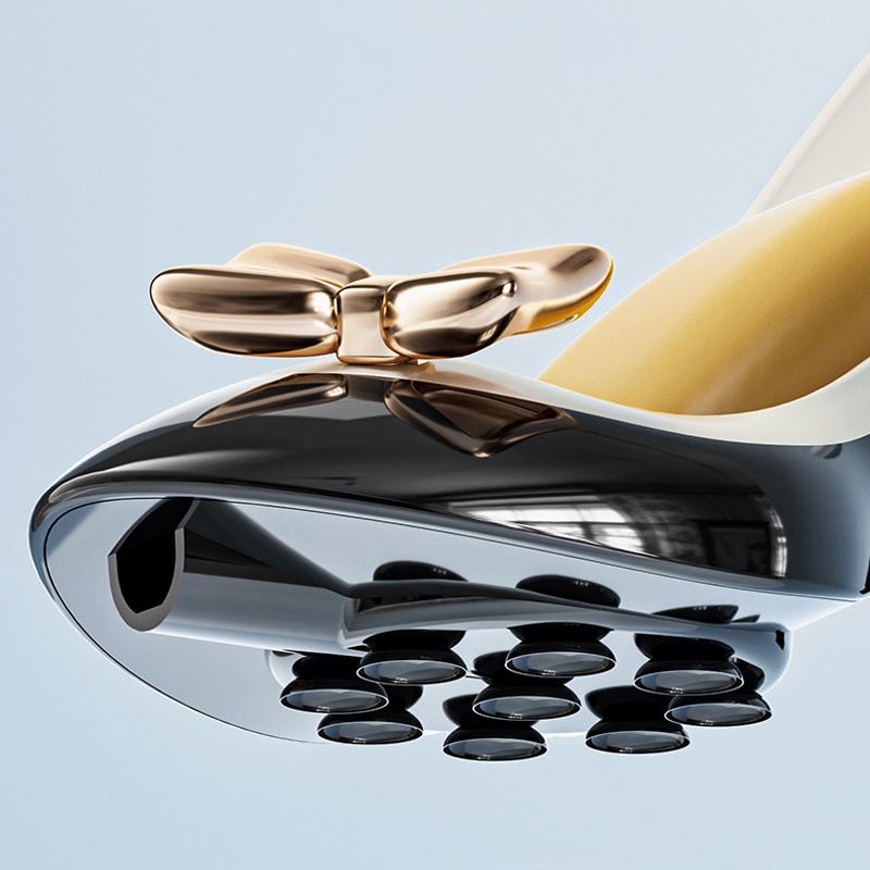 Seifenhalter in High-Heel-Form, freies Stanzen, Saugfuß am Boden, Seifen-Schwammhalter-Organizer, Seifenablage mit Wasserablauf, Badezimmerzubehör