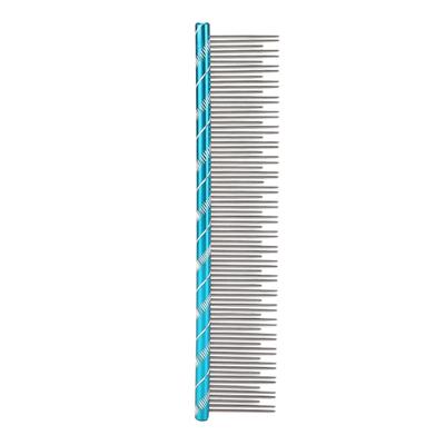 Pet Hair Removal Comb Rugged Durable Reusable Comfortable Open Knot Comb for CatBlue