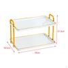 Countertop Organizer Rack Bathroom Decorative 2 Layer Storage Shelf Perfume