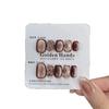 10pcs New Handmade Press On Nails Autumn&Winter Maillard False Nail Removable Wearable False Nail Art Daily Wear for Women&Girls