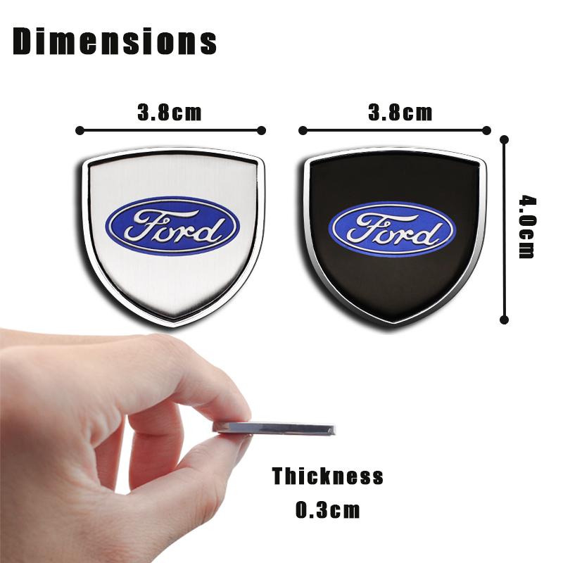 3D Metal Emblem Badge Sticker Decal Auto Accessory For Ford Focus Mondeo Kuga Fiesta MK7 Escort Explorer Edge 2 4 MK2